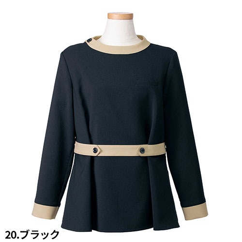 シャツ ブラウス 事務服 医療事務 制服 ユニフォーム YAGI ヤギ プルオーバーブラウス U8320 おしゃれ かわいい 病院受付 クリニック オフィス ビジネス オフィスカジュアル