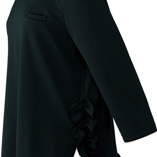 チュニック 白衣 医療用 看護師 ナース unite ユナイト チトセ フリルトップス（七分袖） FR-0005 かわいい クリニック エステ サロン おしゃれ かわいい医療 制服 ユニフォーム 病院