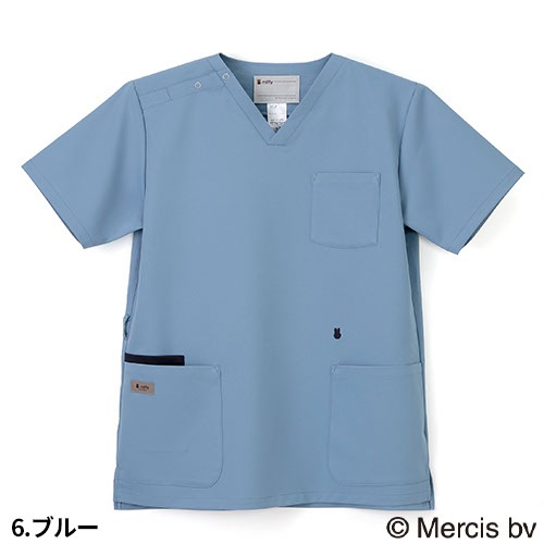 スクラブ 白衣 メンズ レディース 男女兼用 ユニセックス ナガイレーベン 男女兼用スクラブ MFC-5817 医療 制服 ユニフォーム 医者 医師 看護師 ナース 病院 おしゃれ かわいい 可愛い かっこいい医療用 かぶりタイプ プルオーバー クリニック