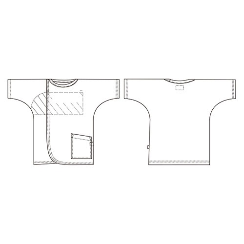 検診衣 FOLK フォーク 7035SK プルオーバー型前開きタイプ 病衣 入院着 患者衣 患者着 上衣 ユニセックス 男女兼用 じんべい 甚平 パジャマ 検査 検診 健康診断 入院 患者 院内着 病院 介護 七分袖 おしゃれ かわいい 可愛い かっこいい