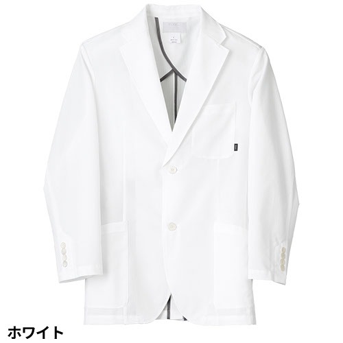 ドクターコート 白衣 1017PH Flab. メンズジャケット FOLK メンズ 男性用 長袖 ロング丈 医師 病院 薬剤師 薬局 医療用 制服 ユニフォーム ストレッチ 軽量 名入れ スーツ おしゃれ かっこいい おすすめ