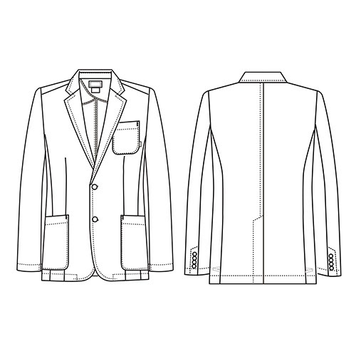 ドクターコート 白衣 1017PH Flab. メンズジャケット FOLK メンズ 男性用 長袖 ロング丈 医師 病院 薬剤師 薬局 医療用 制服 ユニフォーム ストレッチ 軽量 名入れ スーツ おしゃれ かっこいい おすすめ