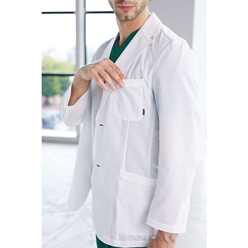 ドクターコート 白衣 1017PH Flab. メンズジャケット FOLK メンズ 男性用 長袖 ロング丈 医師 病院 薬剤師 薬局 医療用 制服 ユニフォーム ストレッチ 軽量 名入れ スーツ おしゃれ かっこいい おすすめ