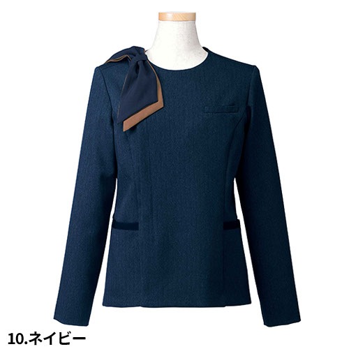 ジャケット 事務服 医療事務 制服 ユニフォーム YAGI ヤギ オーバージャケット U2222 おしゃれ かわいい 病院受付 クリニック オフィス ビジネス