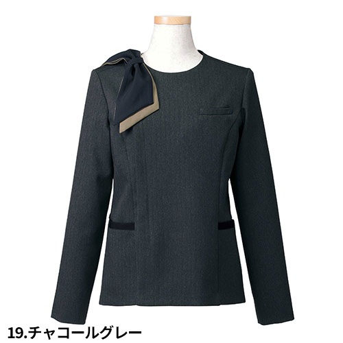 ジャケット 事務服 医療事務 制服 ユニフォーム YAGI ヤギ オーバージャケット U2222 おしゃれ かわいい 病院受付 クリニック オフィス ビジネス