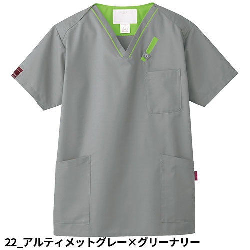 スクラブ 白衣 医療 PANTONE パントン ユニセックス 男女兼用 半袖 7042SC FOLK 医者 看護師 ナース ナース服 研修医 医療用 人気 制服 ユニフォーム ポケット 多い 病院 小児科 介護 可愛い かわいい かっこいい おしゃれ 動きやすい