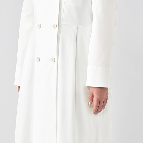 ドクターコート 白衣 レディース 女性用 unite ユナイト チトセ ドクターコート[女] FR-0011 医師 薬剤師 医療 制服 ユニフォーム 病院 おしゃれ かわいい プロ仕様診察衣 実習衣 クリニック
