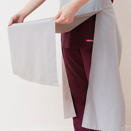 トリマー ケアウェア 袖なしエプロン animalead チトセ トリマーエプロン(ドライヤーホルダー付き) AL-0009 ペットショップ ペットサロン 動物病院