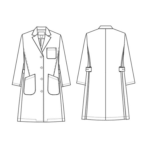 ドクターコート 白衣 レディース 女性用 ナガイレーベン マタニティドクターコート JY-3415 医師 薬剤師 医療 制服 ユニフォーム 病院 おしゃれ かわいい プロ仕様診察衣 実習衣 クリニック