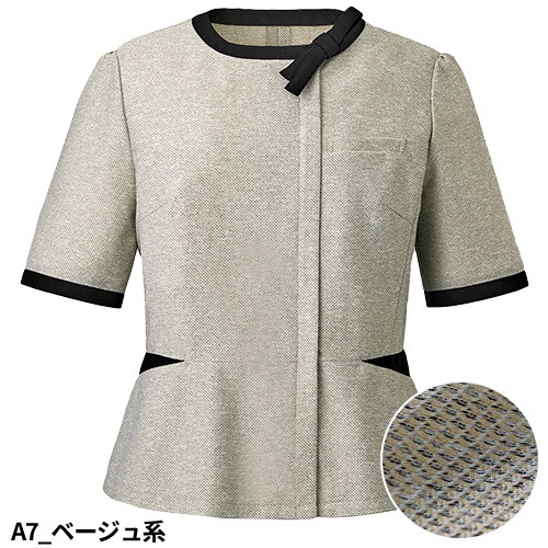 シャツ ブラウス 事務服 医療事務 制服 ユニフォーム サーヴォ Servo 半袖オーバーブラウス GOBL-2502 おしゃれ かわいい 病院受付 クリニック オフィス ビジネス オフィスカジュアル