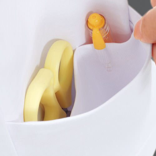 ケーシー 白衣 ジャケット 72 -854 ～ -858 医療 襟なし 住商モンブラン メンズ 男性用 半袖 医者 看護師 ナース 医療用 病院 作業療法 人気 夏 冬 上衣 診察衣 制電 前開き ジップアップ シンプル かっこいい おしゃれ