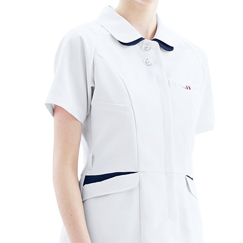 ジャケット UQW1040 医療 白衣 レディース 女性用 ルコックスポルティフ ナースウェア 半袖 医療用 病院 動物病院 看護師 ナース 医者 医師 吸汗速乾 快適 工業洗濯 ストレッチ 動きやすい おしゃれ かわいい 可愛い