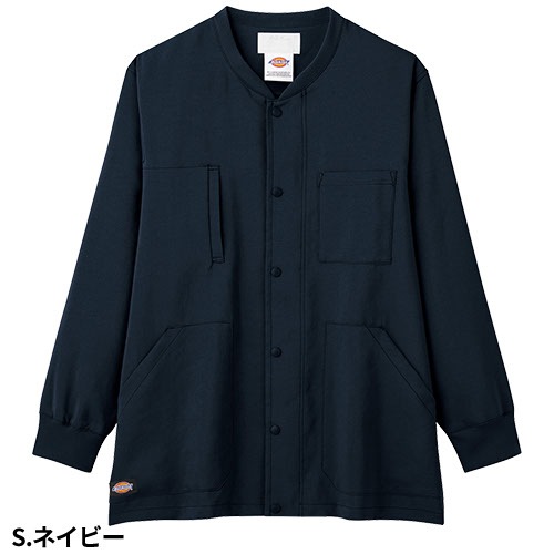 ジャケット 白衣 ブルゾン 9006SC ケーシー ディッキーズ Dickies FOLK 医療 襟なし メンズ レディース 男女兼用 ユニセックス 長袖 医者 看護師 ナース ポケット 病院 小児科 介護 訪問看護 人気 かわいい 可愛い かっこいい おしゃれ おすすめ