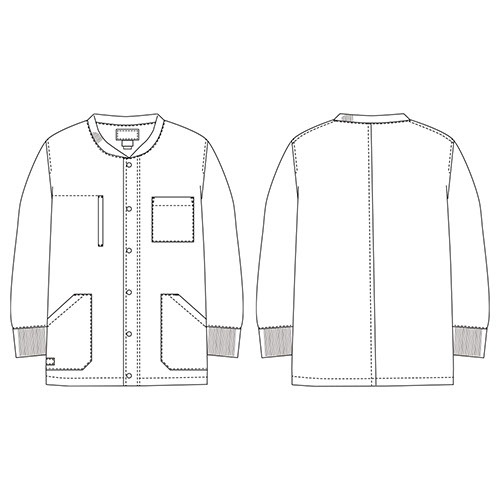 ジャケット 白衣 ブルゾン 9006SC ケーシー ディッキーズ Dickies FOLK 医療 襟なし メンズ レディース 男女兼用 ユニセックス 長袖 医者 看護師 ナース ポケット 病院 小児科 介護 訪問看護 人気 かわいい 可愛い かっこいい おしゃれ おすすめ