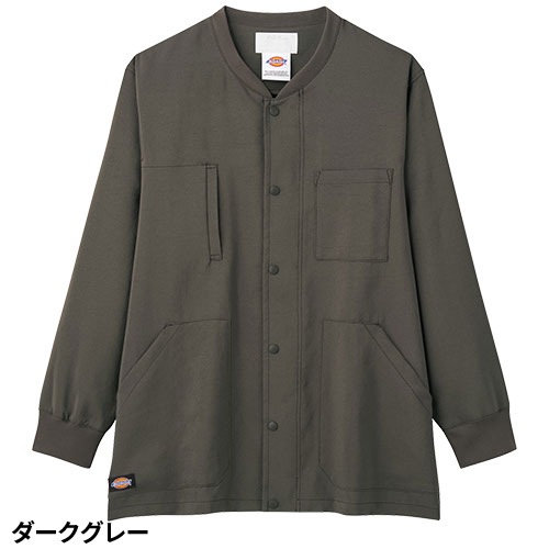 ジャケット 白衣 ブルゾン 9006SC ケーシー ディッキーズ Dickies FOLK 医療 襟なし メンズ レディース 男女兼用 ユニセックス 長袖 医者 看護師 ナース ポケット 病院 小児科 介護 訪問看護 人気 かわいい 可愛い かっこいい おしゃれ おすすめ