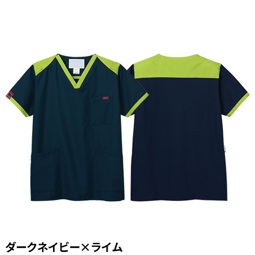 スクラブ 白衣 医療 PANTONE パントン ユニセックス 男女兼用 半袖 7054SC FOLK 医者 看護師 ナース ナース服 研修医 医療用 人気 制服 ユニフォーム 病院 小児科 エステ 訪問看護 介護 可愛い かわいい かっこいい おしゃれ 動きやすい