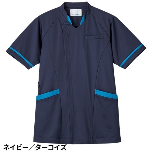 スクラブ 白衣 メンズ 男性用 住商モンブラン ジャケット メンズ 半袖 MJ001-0173、MJ001-0183、MJ001-7273、MJ001-8333 医療 制服 ユニフォーム 医者 医師 看護師 ナース 病院 おしゃれ かっこいい医療用 手術衣 オペ着 クリニック