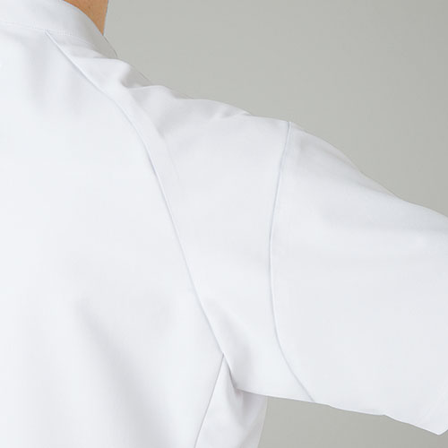 ジャケット ケーシー UQW1031N 医療 白衣 レディース 女性用 ルコックスポルティフ ナースウェア 半袖 医療用 病院 整骨院 看護師 ナース 医者 医師 ストレッチ 動きやすい 透け防止 透けにくい おしゃれ かわいい 可愛い