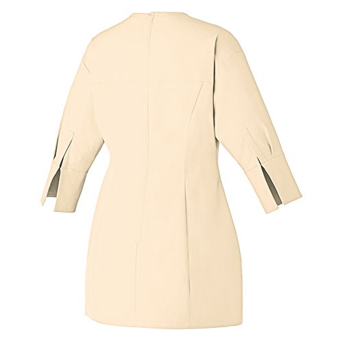 チュニック 白衣 DOM-0006 unite ユナイト チトセ 七分袖 7分袖 看護師 ナース ナース服 レディース 女性用 医療用 制服 ユニフォーム おしゃれ かわいい 可愛い 人気 病院 エステ サロン 上品 無地 軽い