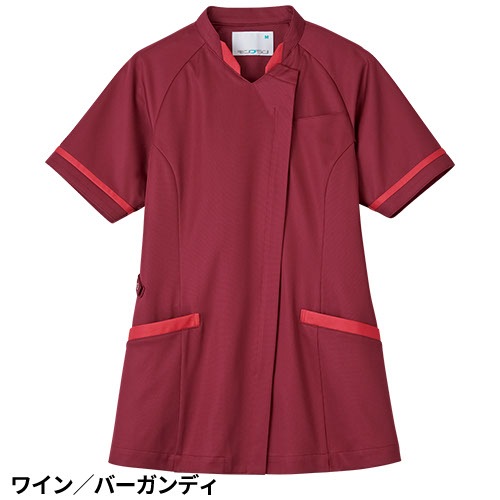 スクラブ 白衣 レディース 女性用 住商モンブラン ジャケット レディス 半袖 MJ500-0173、MJ500-0183、MJ500-7273、MJ500-8333 医療 制服 ユニフォーム 医者 医師 看護師 ナース 病院 おしゃれ かわいい 可愛い医療用 手術衣 オペ着 クリニック