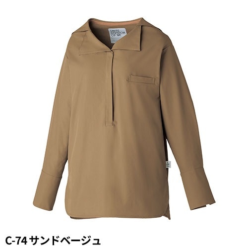 チュニック 白衣 DOM-0007 unite ユナイト チトセ 長袖 看護師 ナース ナース服 レディース 女性用 医療用 ショート丈 短め 制服 ユニフォーム おしゃれ かわいい 可愛い 人気 病院 エステ サロン 上品 襟付き 動きやすい