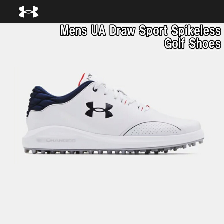アンダーアーマー 【Under Armour】Men’ｓ Draw Sport Spikeless Shoes メンズ ドロー スポーツ スパイクレス ゴルフシューズ (3023731)USA海外正規品