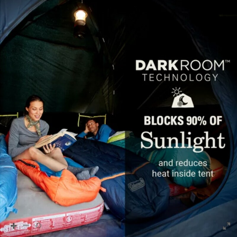 【即納！】コールマン スカイドーム 6人用 テント COLEMAN SKYDOME 6-Person SCREEN ROOM CAMP TENT with Dark Room Technology USA直輸入品 [2155647]