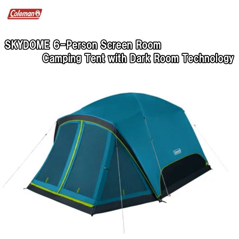 【即納！】コールマン スカイドーム 6人用 テント COLEMAN SKYDOME 6-Person SCREEN ROOM CAMP TENT with Dark Room Technology USA直輸入品 [2155647]