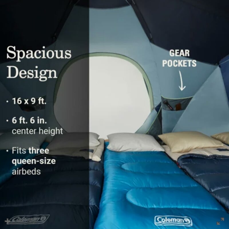 【即納！】コールマン スカイドーム XL 10人用 テント COLEMAN SKYDOME XL 10-Person CAMP TENT with Dark Room Technology USA直輸入品 [2155783]