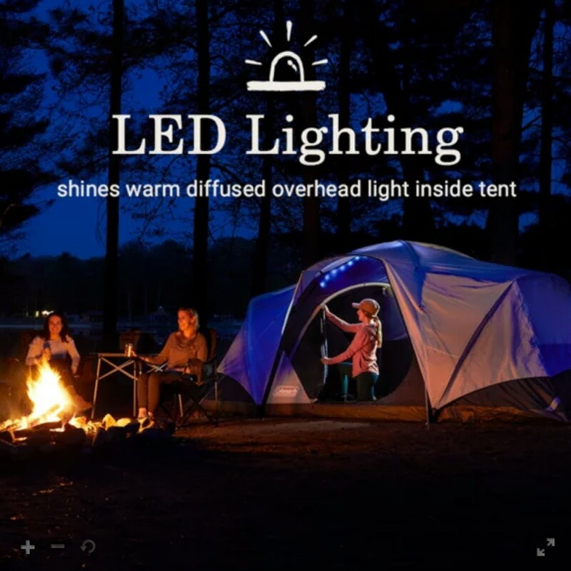 【即納！】コールマン スカイドーム XL 8人用 テント COLEMAN SKYDOME XL 8-Person CAMP TENT with LED Lighting USA直輸入品 [2155785]