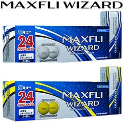 マクスフライ MAXFLI WIZARD Ball ウィザード ボール 2ダースパック ゴルフボール(24個入り)日本正規品