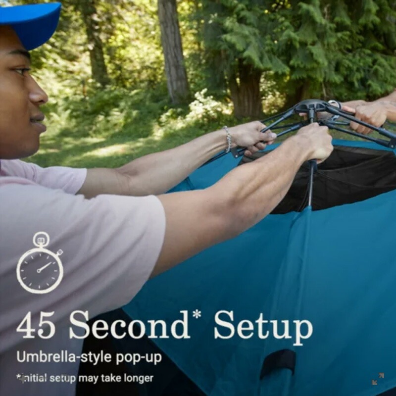 【即納！】コールマン キャンプバースト 4人用 テント COLEMAN CAMP BURST 4-Person CAMP TENT with Dark Room Technology USA直輸入品 [2176559]