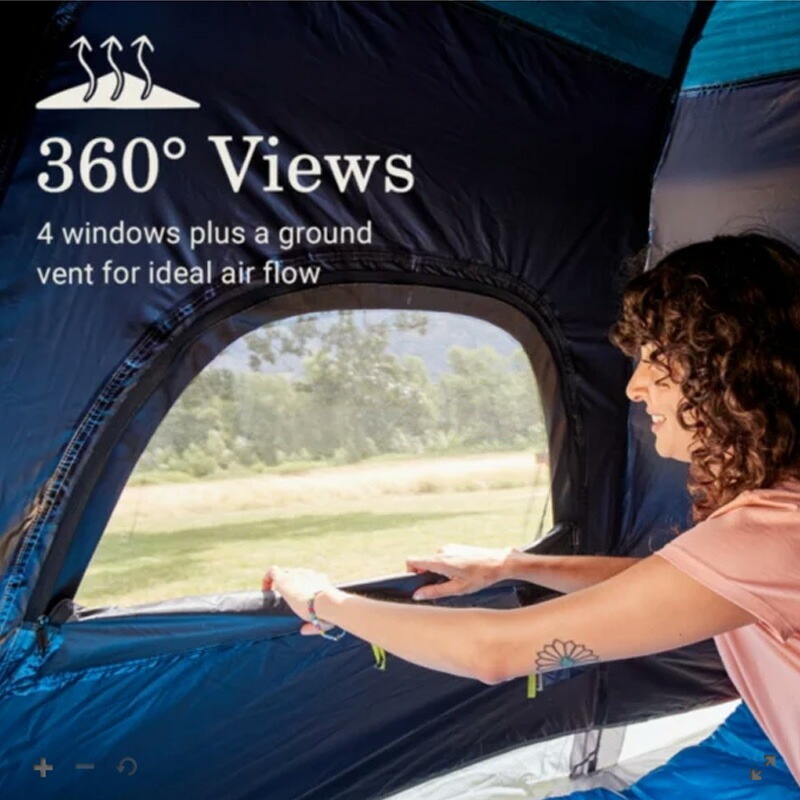 【即納！】コールマン キャンプバースト 4人用 テント COLEMAN CAMP BURST 4-Person CAMP TENT with Dark Room Technology USA直輸入品 [2155782]