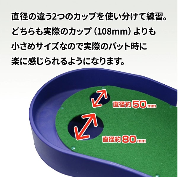 ダイヤゴルフ ダイヤツインパターマット TR-260 パター練習 練習器具 パット練習 パッティング パターゴルフ 高速ベント芝 室内