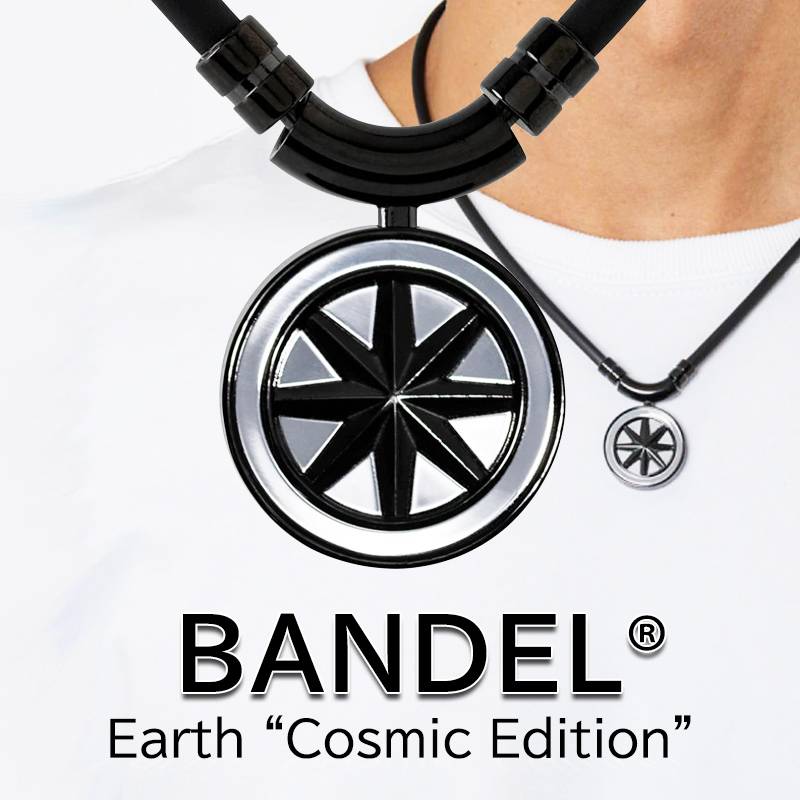 BANDEL Earth Cosmic Edition All Black×Silver <br>バンデル 磁気ネックレス シルバー コズミックエディション メンズ レディース 肩こり 冷え解消