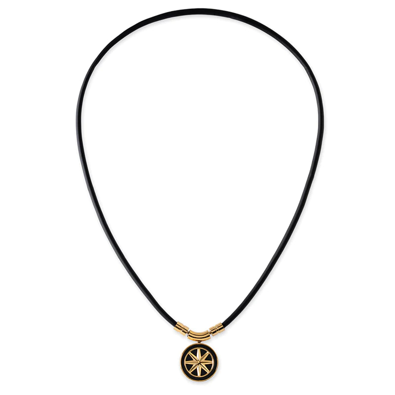 BANDEL Earth mini 磁気ネックレス Black×Gold <br>バンデル