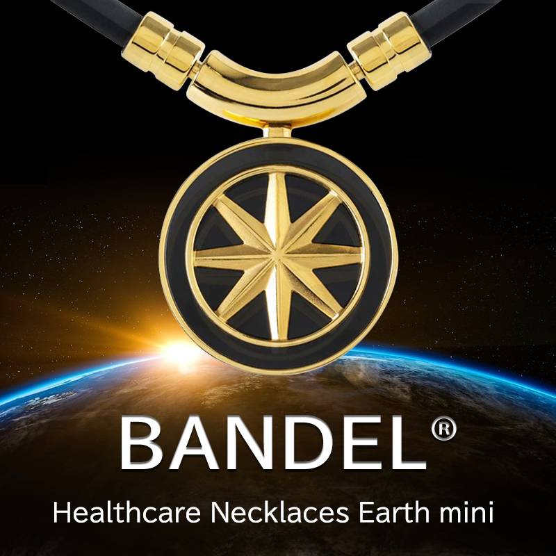 BANDEL Earth mini 磁気ネックレス Black×Gold <br>バンデル ネックレス アースミニ メンズ レディース 肩こり 肩こり解消 冷え解消 プレゼント ギフト