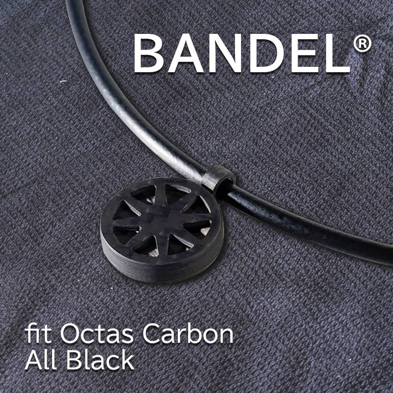 BANDEL fit Octas Carbon オールブラック <br>バンデル フィットオクタス カーボン 磁気ネックレス メンズ レディース 肩こり 肩こり解消 冷え解消