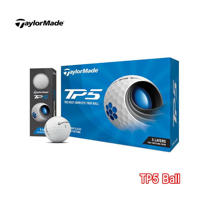 テーラーメイド TP-5 ゴルフボール ホワイト 1ダース（12個入り）日本正規品 ゴルフボール TailorMade TP5 Ball 12P