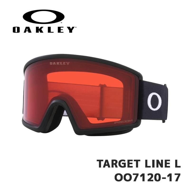 【在庫有り！即納】オークリー ゴーグル OAKLEY TARGET LINE L OO7120-17 Matte Black / Prizm Rose ユニバーサルフィット ターゲットライン