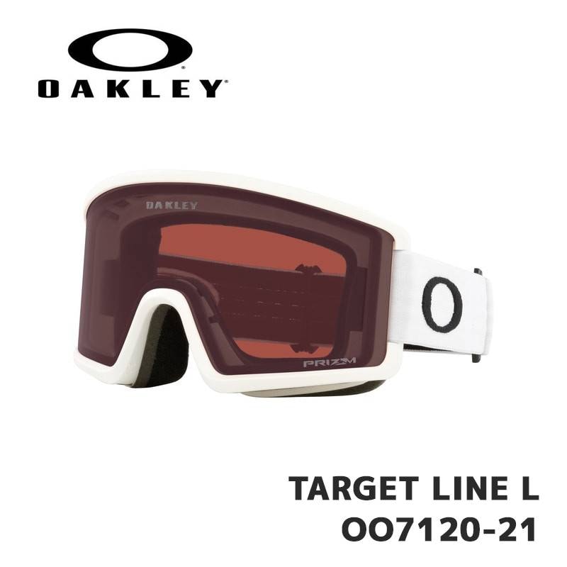 【在庫有り！即納】オークリー ゴーグル OAKLEY TARGET LINE L OO7120-21 Matte White / Prizm Dark Grey ユニバーサルフィット ターゲットライン
