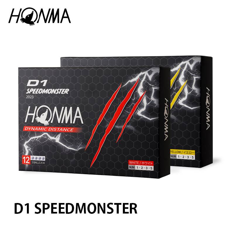 HONMA ホンマ D1 SPEEDMONSTER Ball D1 スピードモンスター 1ダース(12個入り) ゴルフボール 日本正規品【BT2302】