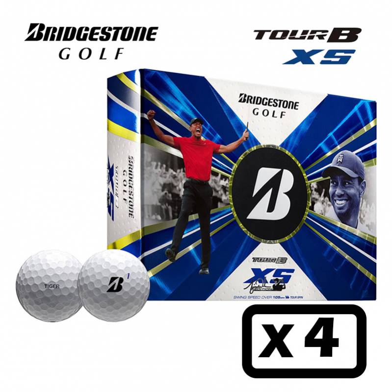 BRIDGESTONE TOUR B XS 2022 TIGER EDITION ゴルフボール ブリヂストン ツアーBXS タイガーエディション 4ダースセット(12個入り×4) USA直輸入品