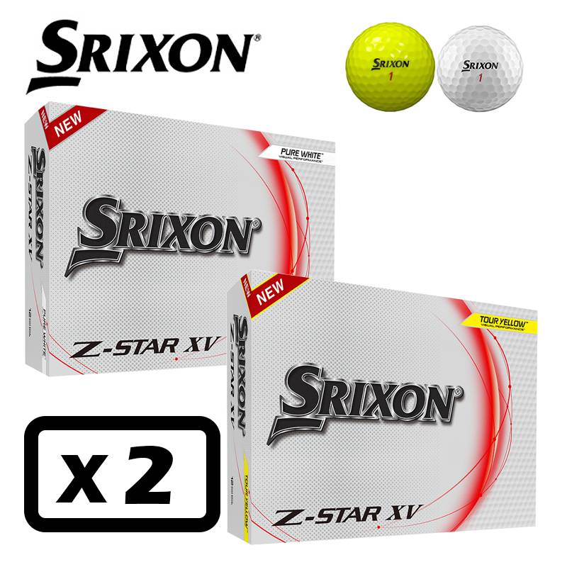 【2ダースセット】スリクソン SRIXON 2023 Z-Star XV Ball  Z スターXV ボール 2箱セット（12個入り×2）USA直輸入品 ゴルフボール