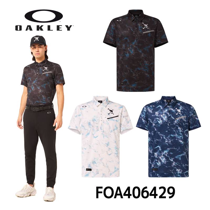 オークリー ポロシャツ スカル ディープシェードシャツ OAKLEY SKULL DEEP SHADE SHIRT FOA406429 半袖 スポーツウェア  [日本正規品]