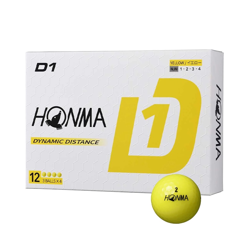 【在庫あり・即納】HONMA ホンマ D1 Ball 2024 D1 ボール 1ダース（12個入り）日本正規品【BT2401】 ゴルフボール