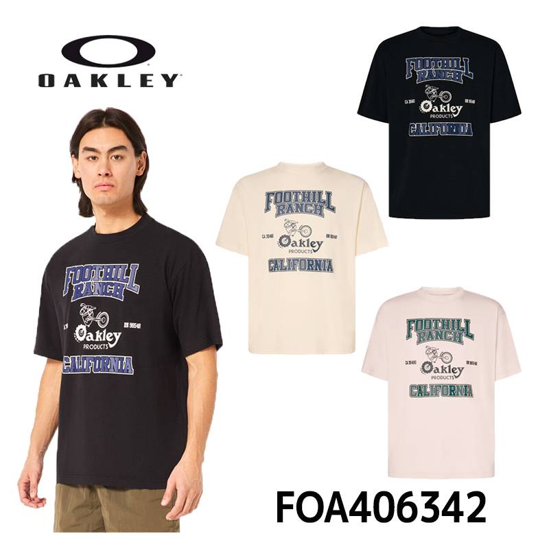 オークリー レトロ TシャツOAKLEY EN NEW RETRO TEE LA COLLEGE 1.0 FOA406342 吸汗速乾 ストレッチ  [日本正規品]