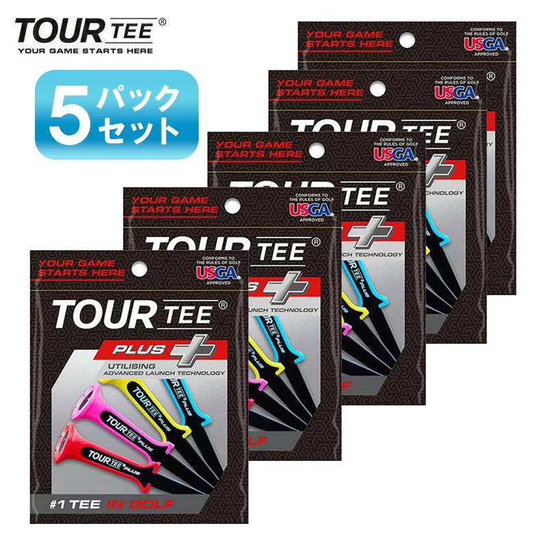 【5パックセット】TOUR TEE PLUS T-496ライト ツアーティープラス 高さ 80mm 段高 45ｍｍ 9360416000003
