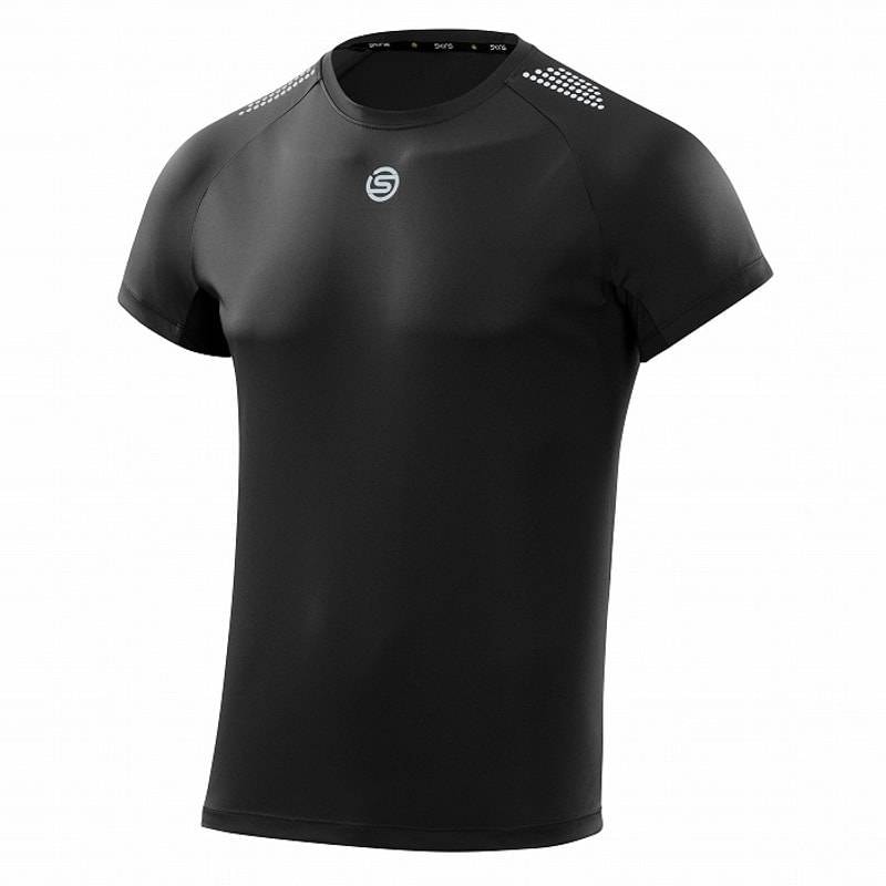 スキンズ SERIES-3 ショートスリーブシャツ ブラック 18121345-019 メンズ SKINS コンプレッションウェア フィットネス トレーニング ヨガ ジム