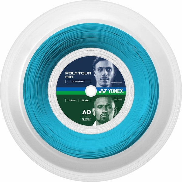 ヨネックス テニス ストリング ポリツアー エア 125 PTA125R2-018 スカイブルー  YONEX